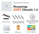 ZONT Climatic 1.2 Погодозависимый автоматический GSM / Wi-Fi регулятор (1 ГВС + 2 прямых/смесительных) с доставкой в Псков